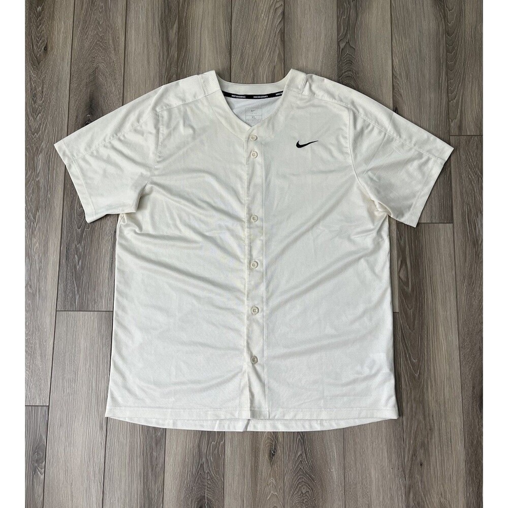 Nike Team Baseball Shirt Mens Sz XL MLB Baseball Team Button Up Jersey Swoosh